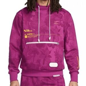 Nike Dri-FIT Standard Issue Basketball Pullover Hoodie Cactus Flower Purple
